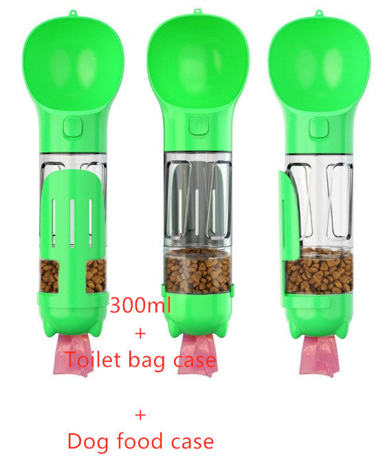 Pet Water Bottle Feeder Bowl Garbage Bag Storage Portable Pet Outdoor Travel 3 In 1 Dog Water Bottle - Zayd’s Department Store