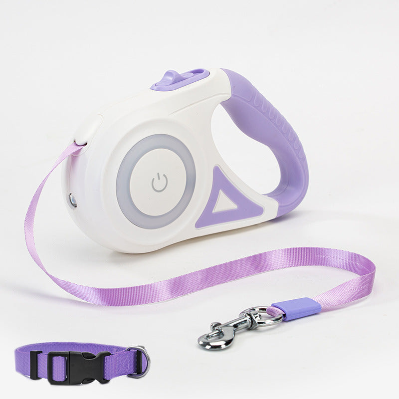 Dog Leash Retractable Leash And Dog Collar Spotlight Automatic Pet Dog Cat Traction Rope For Small Medium Dogs Pet Product - Zayd’s Department Store
