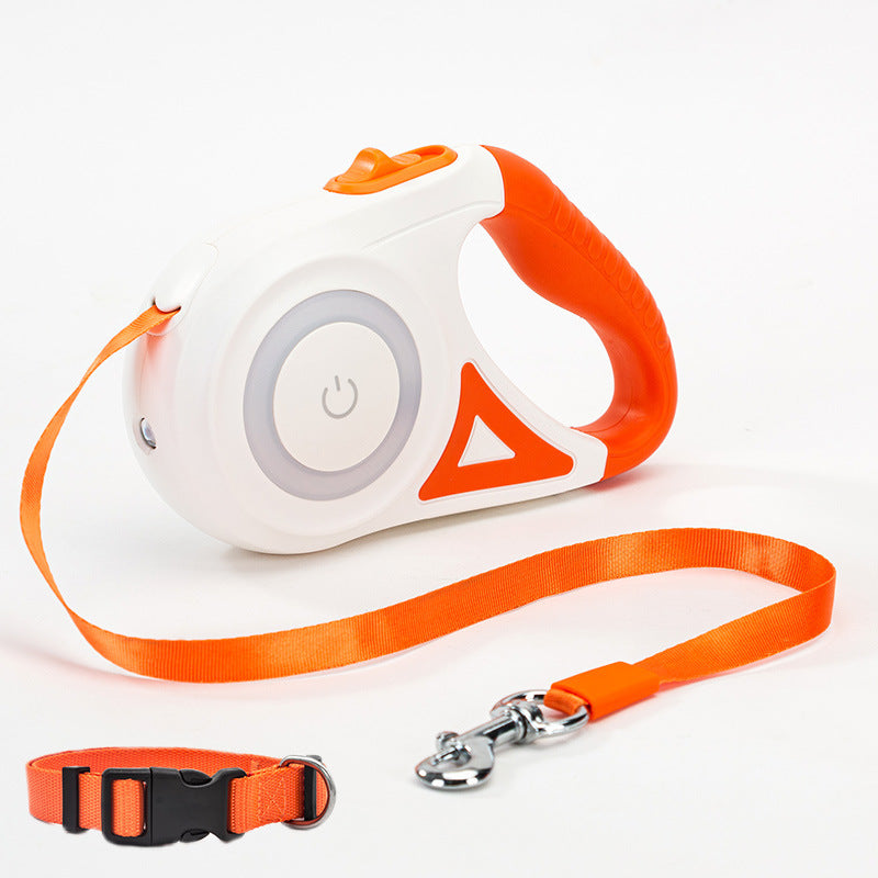 Dog Leash Retractable Leash And Dog Collar Spotlight Automatic Pet Dog Cat Traction Rope For Small Medium Dogs Pet Product - Zayd’s Department Store