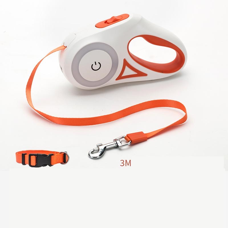 Dog Leash Retractable Leash And Dog Collar Spotlight Automatic Pet Dog Cat Traction Rope For Small Medium Dogs Pet Product - Zayd’s Department Store