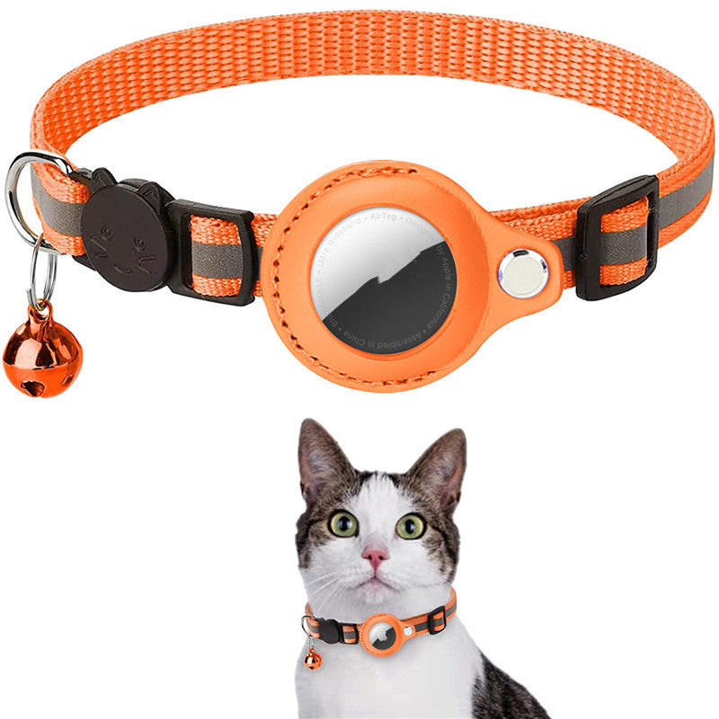 Reflective Collar Waterproof Holder Case For Airtag Air Tag Airtags Protective Cover Cat Dog Kitten Puppy Nylon Collar - Zayd’s Department Store