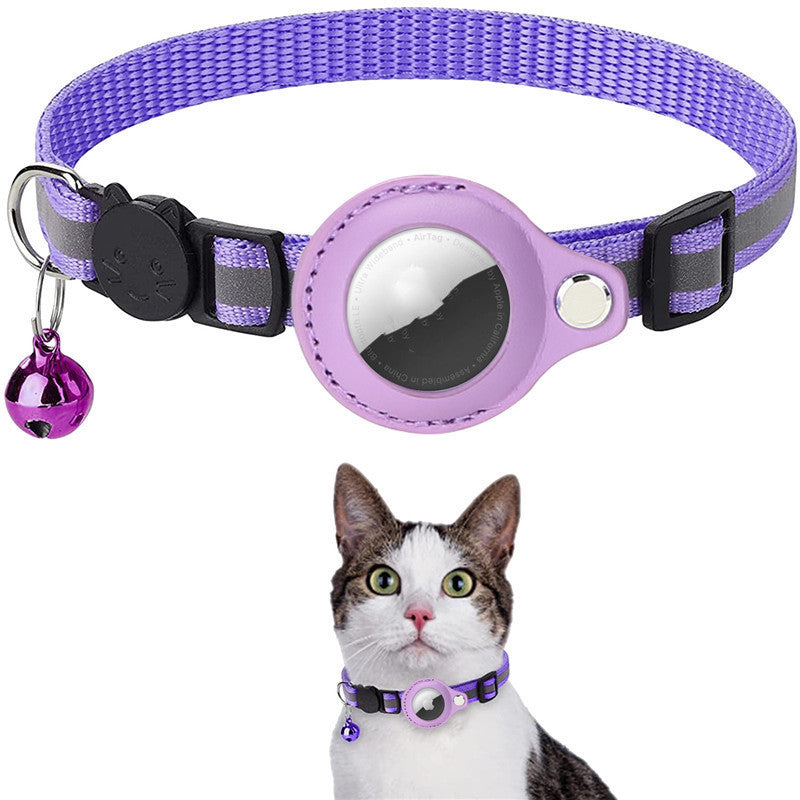 Reflective Collar Waterproof Holder Case For Airtag Air Tag Airtags Protective Cover Cat Dog Kitten Puppy Nylon Collar - Zayd’s Department Store