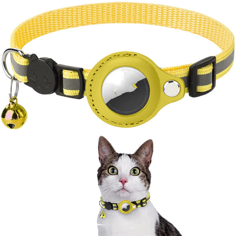 Reflective Collar Waterproof Holder Case For Airtag Air Tag Airtags Protective Cover Cat Dog Kitten Puppy Nylon Collar - Zayd’s Department Store