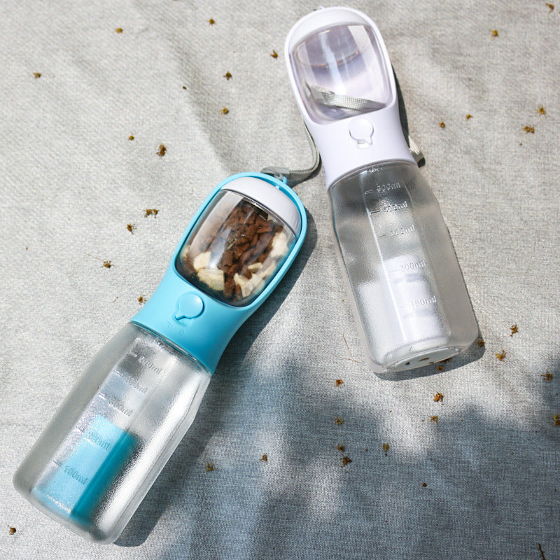 Portable Cat Dog Water Bottle Food Feeder Drinker Poop Dispenser 3 In 1 Leak-proof Multifunctional Dog Water Bottle Pet Products - Zayd’s Department Store