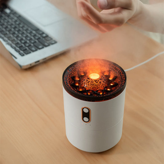 Volcanic Flame Aroma Essential Oil Diffuser USB Portable Jellyfish Air Humidifier Night Light Lamp Fragrance Humidifier - Zayd’s Department Store