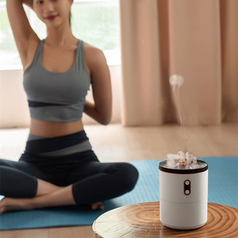 Volcanic Flame Aroma Essential Oil Diffuser USB Portable Jellyfish Air Humidifier Night Light Lamp Fragrance Humidifier - Zayd’s Department Store