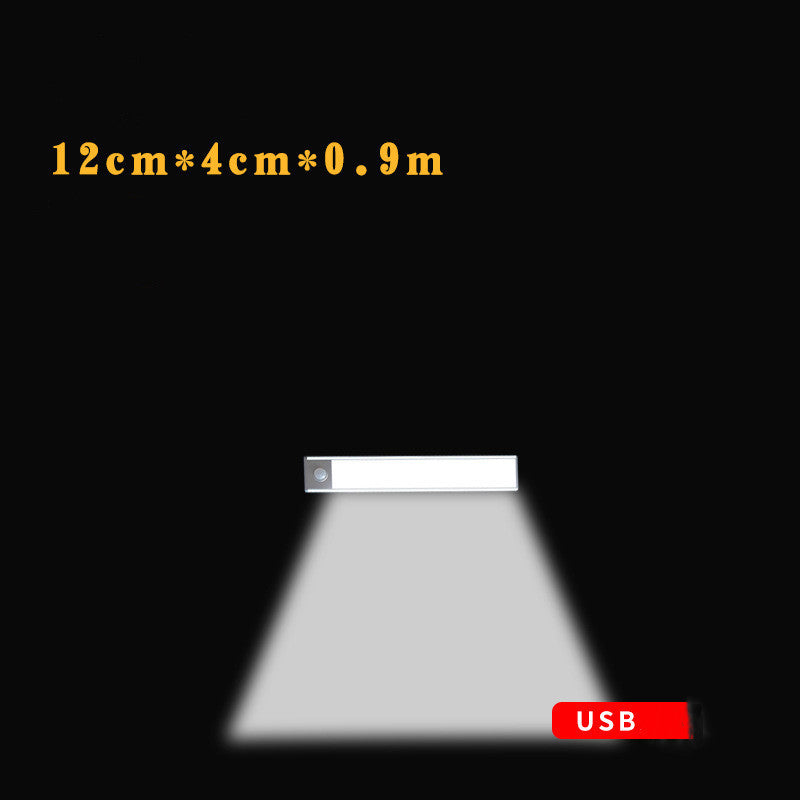 Motion Sensor LED Under Cabinet Light USB Rechargeable Wardrobe Closet Night Light For Kitchen Indoor Wall Lamps - Zayd’s Department Store