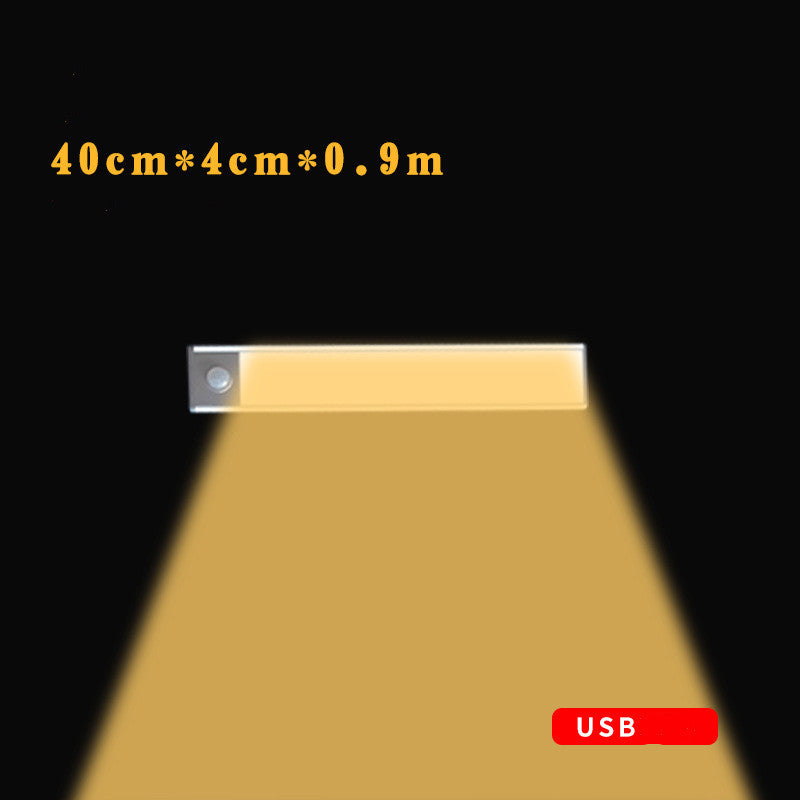 Motion Sensor LED Under Cabinet Light USB Rechargeable Wardrobe Closet Night Light For Kitchen Indoor Wall Lamps - Zayd’s Department Store