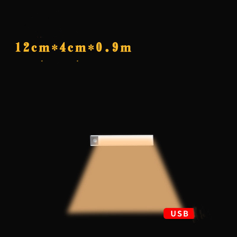 Motion Sensor LED Under Cabinet Light USB Rechargeable Wardrobe Closet Night Light For Kitchen Indoor Wall Lamps - Zayd’s Department Store