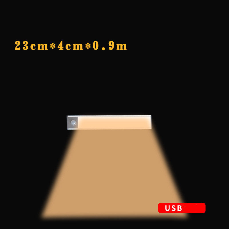 Motion Sensor LED Under Cabinet Light USB Rechargeable Wardrobe Closet Night Light For Kitchen Indoor Wall Lamps - Zayd’s Department Store
