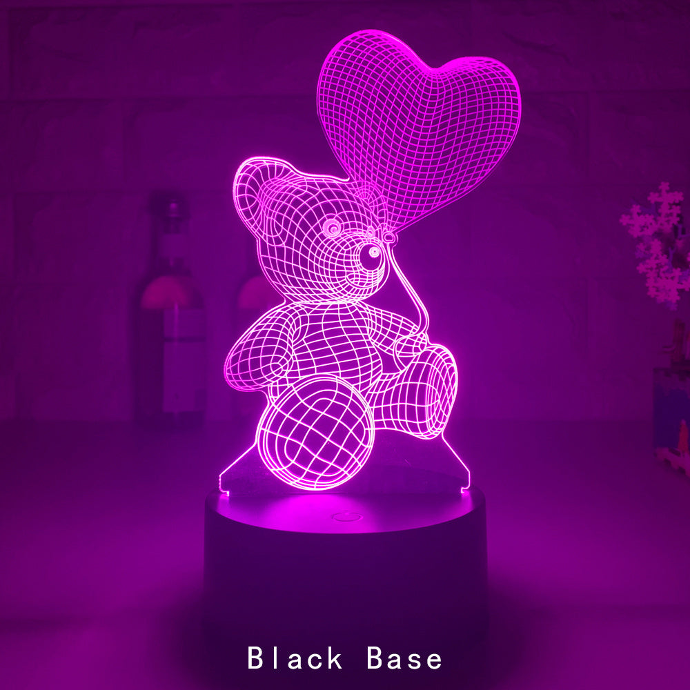 3D Lamp Acrylic USB LED Night Lights Neon Sign Lamp Xmas Christmas Decorations For Home Bedroom Birthday Decor Valentines Day Gifts - Zayd’s Department Store