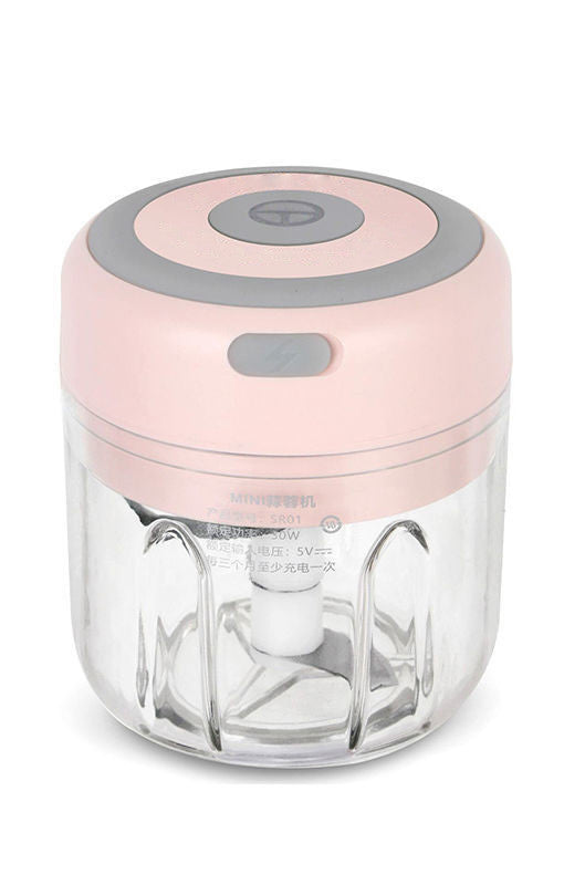 Mini Electric Garlic Chopper USB Charging Ginger Masher Machine Sturdy Durable Chili Vegetable Crusher Kitchen Tool - Zayd’s Department Store