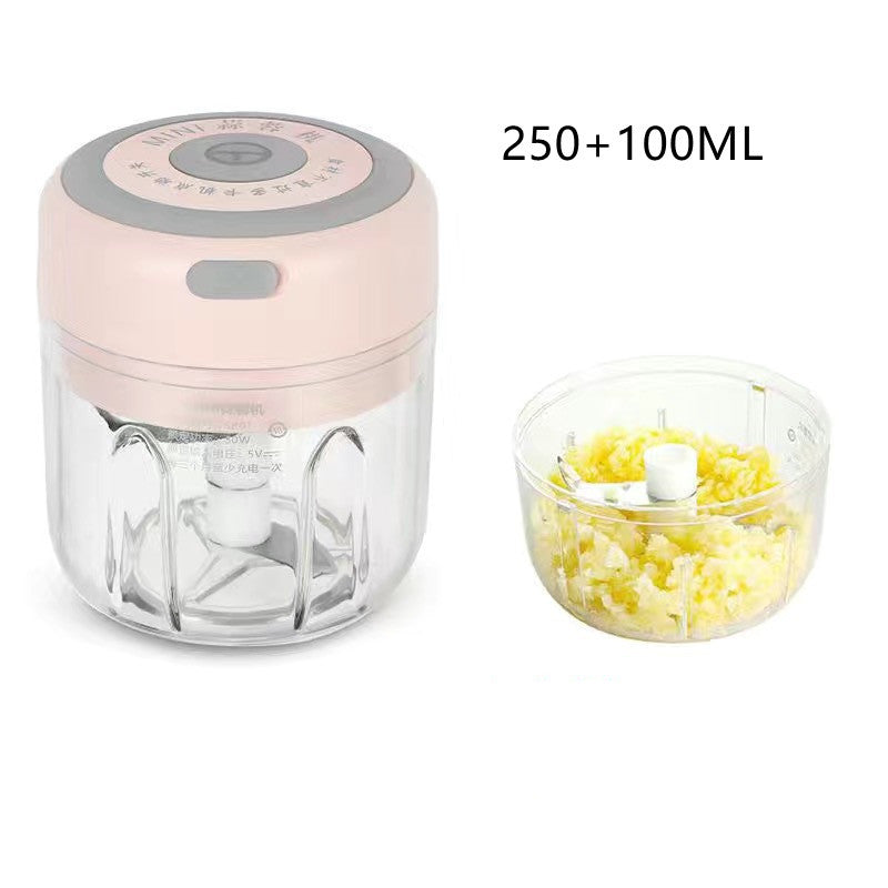 Mini Electric Garlic Chopper USB Charging Ginger Masher Machine Sturdy Durable Chili Vegetable Crusher Kitchen Tool - Zayd’s Department Store