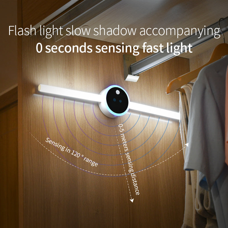Smart Cabinet Light Clock Timing Sensor Light Removable LED Wardrobe Light Manual Sweep Switch Light - Zayd’s Department Store