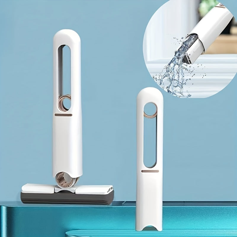 New Portable Self-NSqueeze Mini Mop, Lazy Hand Wash-Free Strong Absorbent Mop Multifunction Portable Squeeze Cleaning Mop Desk Window Glass Cleaner Kitchen Car Sponge Cleaning Mop Home Cleaning Tools - Zayd’s Department Store