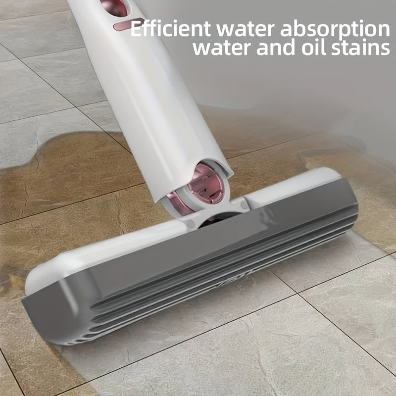 New Portable Self-NSqueeze Mini Mop, Lazy Hand Wash-Free Strong Absorbent Mop Multifunction Portable Squeeze Cleaning Mop Desk Window Glass Cleaner Kitchen Car Sponge Cleaning Mop Home Cleaning Tools - Zayd’s Department Store