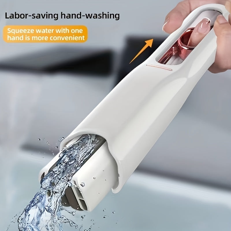 New Portable Self-NSqueeze Mini Mop, Lazy Hand Wash-Free Strong Absorbent Mop Multifunction Portable Squeeze Cleaning Mop Desk Window Glass Cleaner Kitchen Car Sponge Cleaning Mop Home Cleaning Tools - Zayd’s Department Store