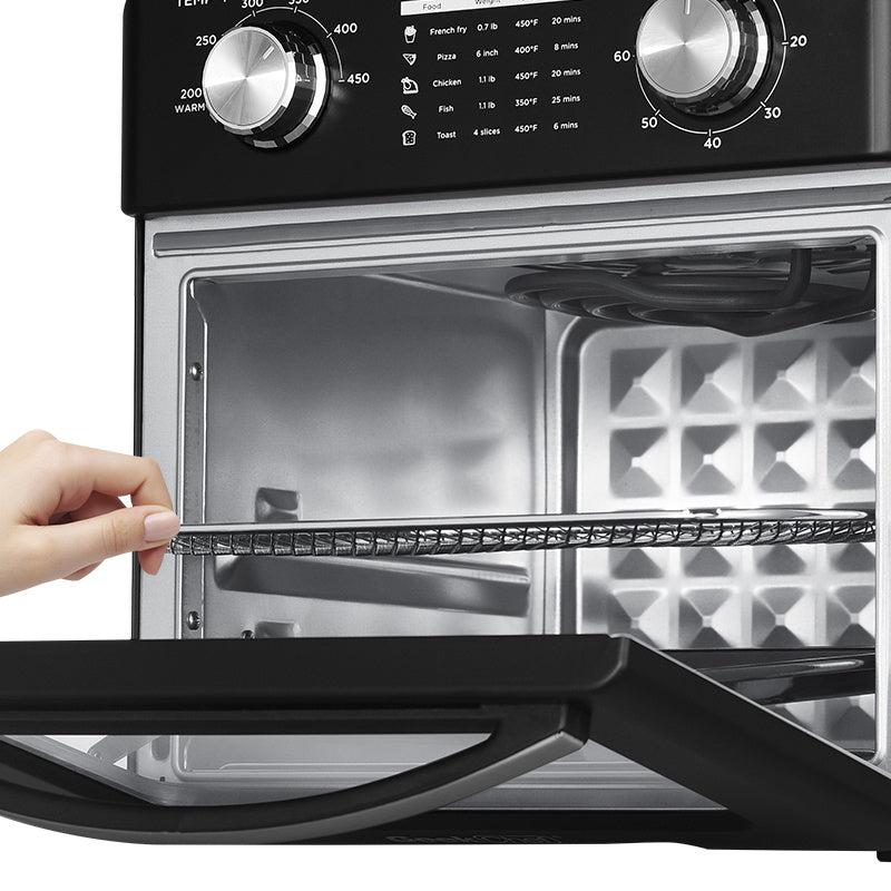 Geek Chef Air Fryer 10QT, Countertop Toaster Oven, 4 Slice Toaster Air Fryer Oven Warm, Broil, Toast, Bake, Air Fry, Oil-Free, Black Stainless Steel, Perfect For Countertop, Ban On Amazon - Zayd’s Department Store