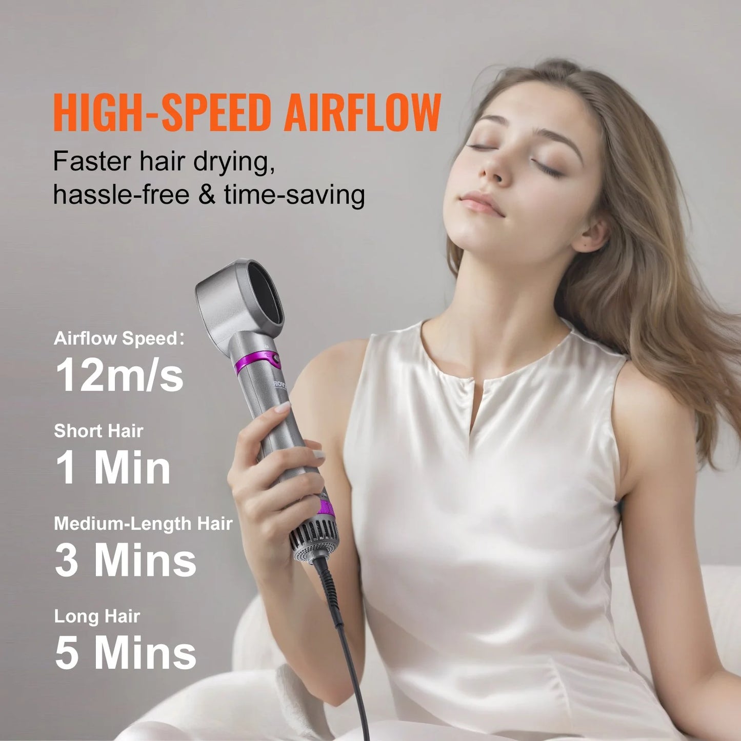 Vevor?Hair Dryer Brush 5-In-1 Hot Hair Styler Upgraded Negative Ion for Curling - Zayd’s Department Store