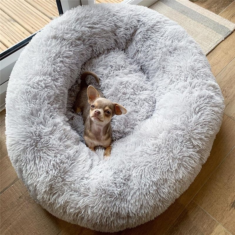 Dog Bed Super Soft Washable Long Plush Pet Kennel Deep Sleep Dog House Velvet Mats Sofa For Dog Basket Pet Cat Bed - Zayd’s Department Store