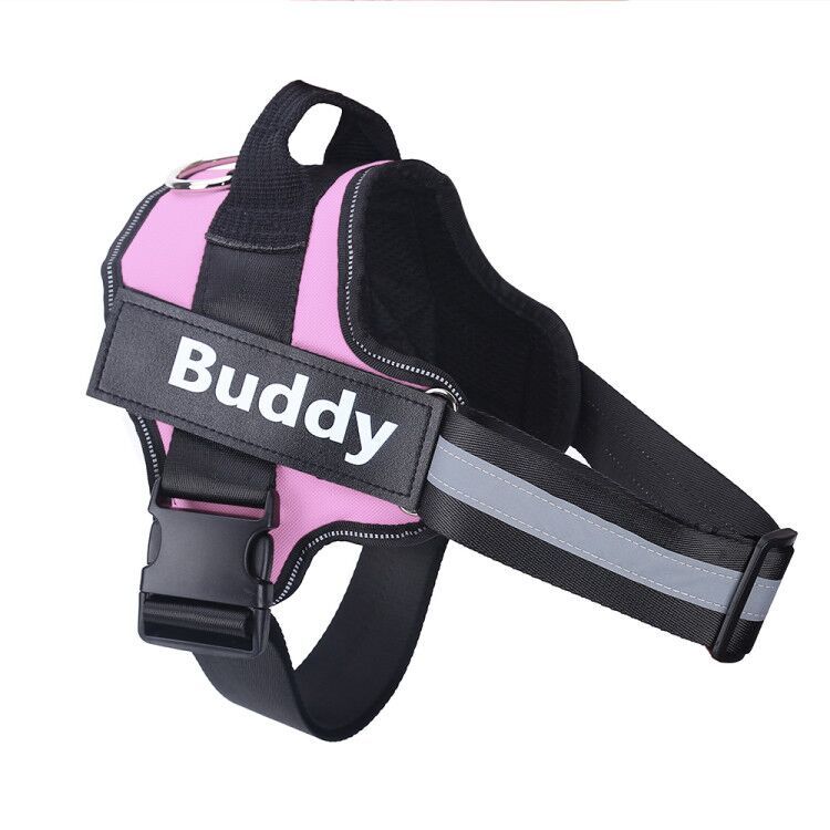 Personalized Dog Harness NO PULL Reflective Breathable Adjustable Pet Harness Vest For Small Large Dog Custom Patch Pet Supplies - Zayd’s Department Store