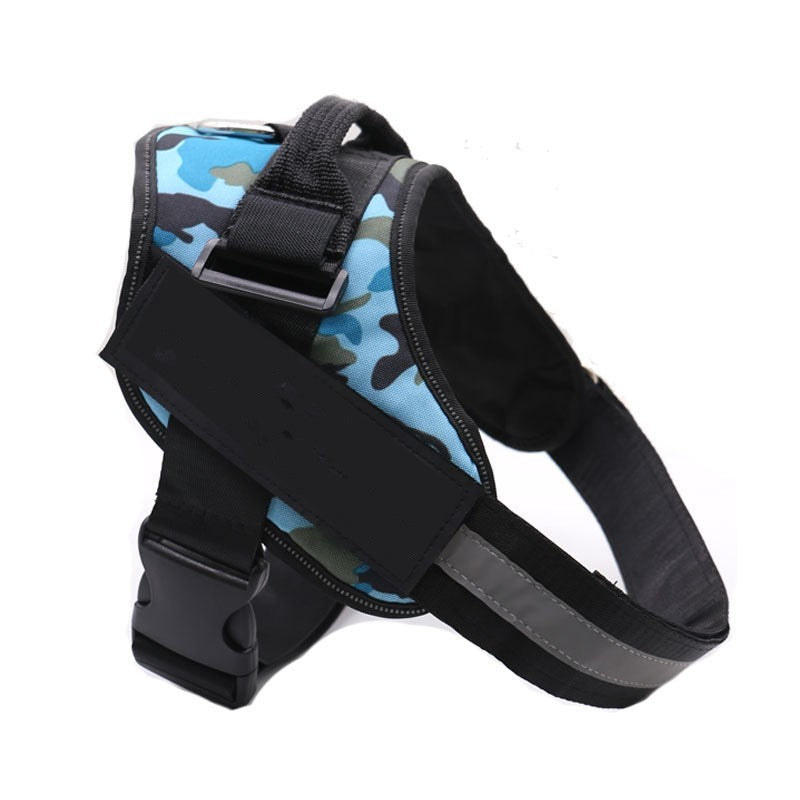 Personalized Dog Harness NO PULL Reflective Breathable Adjustable Pet Harness Vest For Small Large Dog Custom Patch Pet Supplies - Zayd’s Department Store