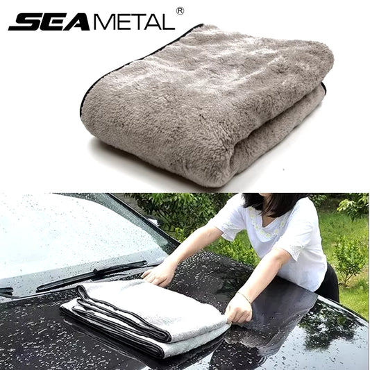 Microfiber Towel Car Wash Accessories 100X40Cm Super Absorbency Car Cleaning Cloth Premium Microfiber Auto Towel One-Time Drying - Zayd’s Department Store