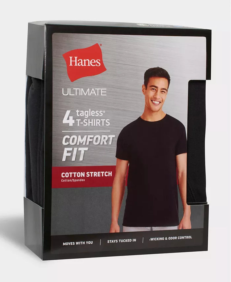 Men'S Ultimateâ® 4-Pk. Moisture-Wicking Stretch T-Shirts - Zayd’s Department Store