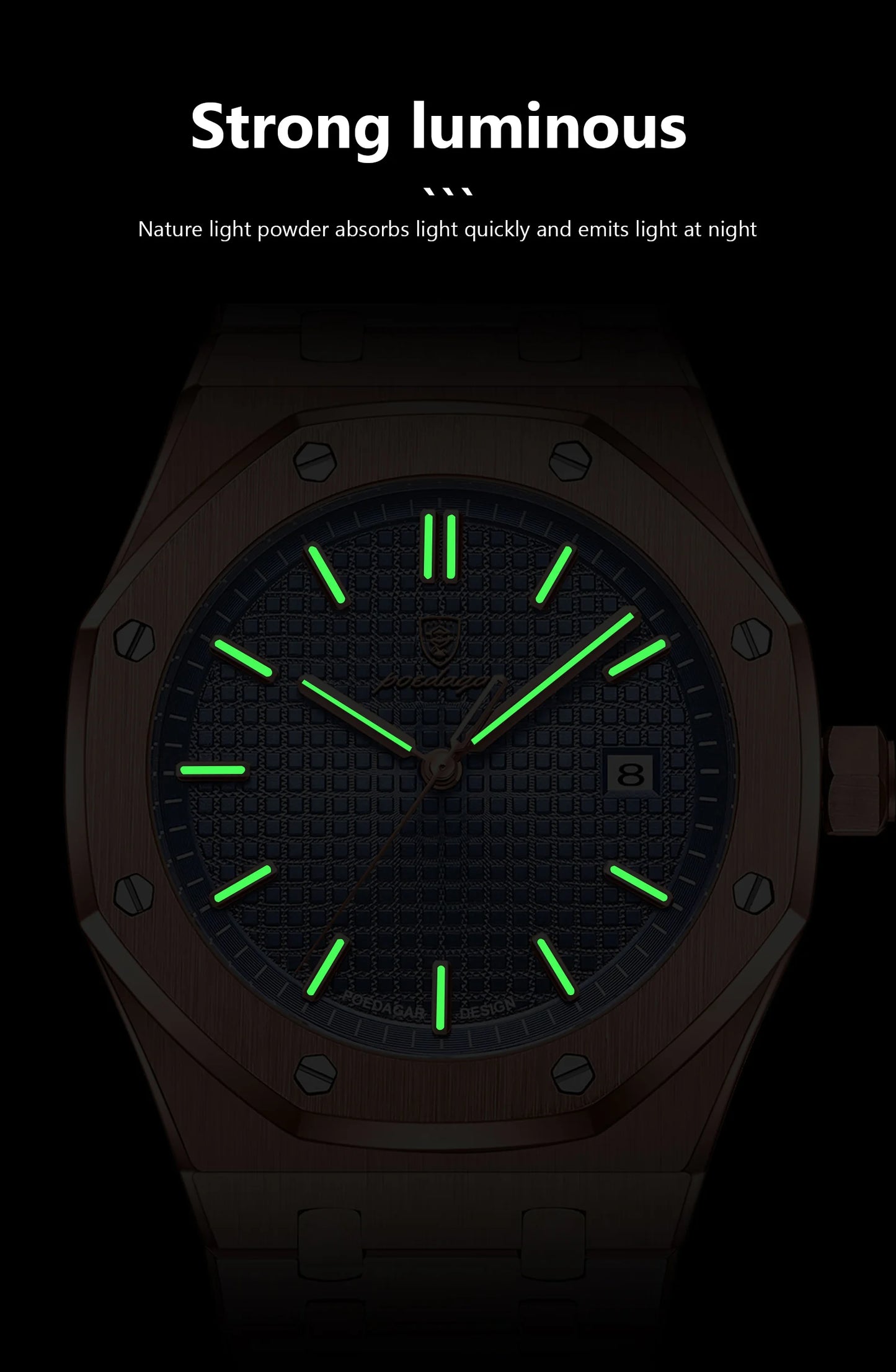 POEDAGAR 924 Luxury High Quality Waterproof Luminous watch - Zayd’s Department Store