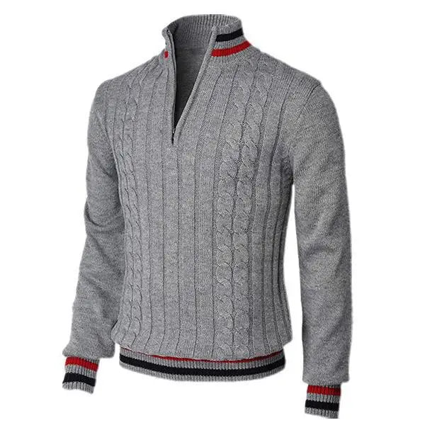 Streetwear Solid Half Zip Polo Pullover - Zayd’s Department Store