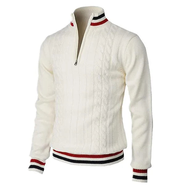 Streetwear Solid Half Zip Polo Pullover - Zayd’s Department Store