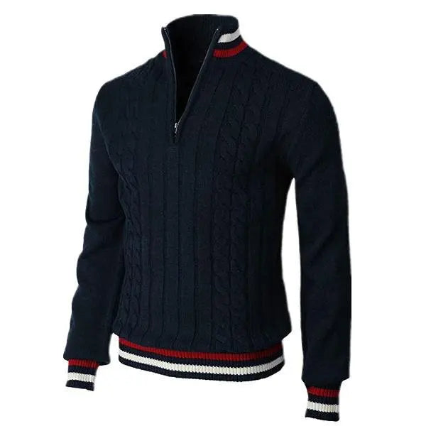 Streetwear Solid Half Zip Polo Pullover - Zayd’s Department Store