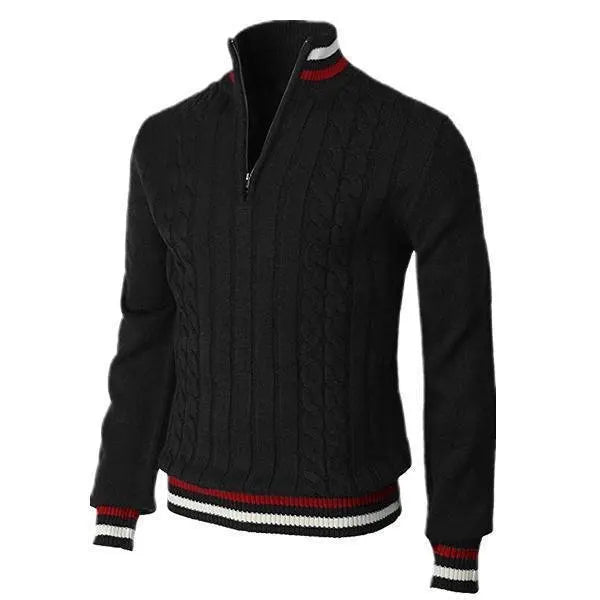 Streetwear Solid Half Zip Polo Pullover - Zayd’s Department Store