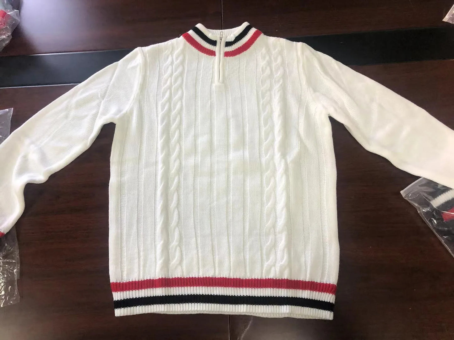 Streetwear Solid Half Zip Polo Pullover - Zayd’s Department Store