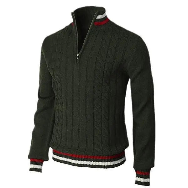 Streetwear Solid Half Zip Polo Pullover - Zayd’s Department Store