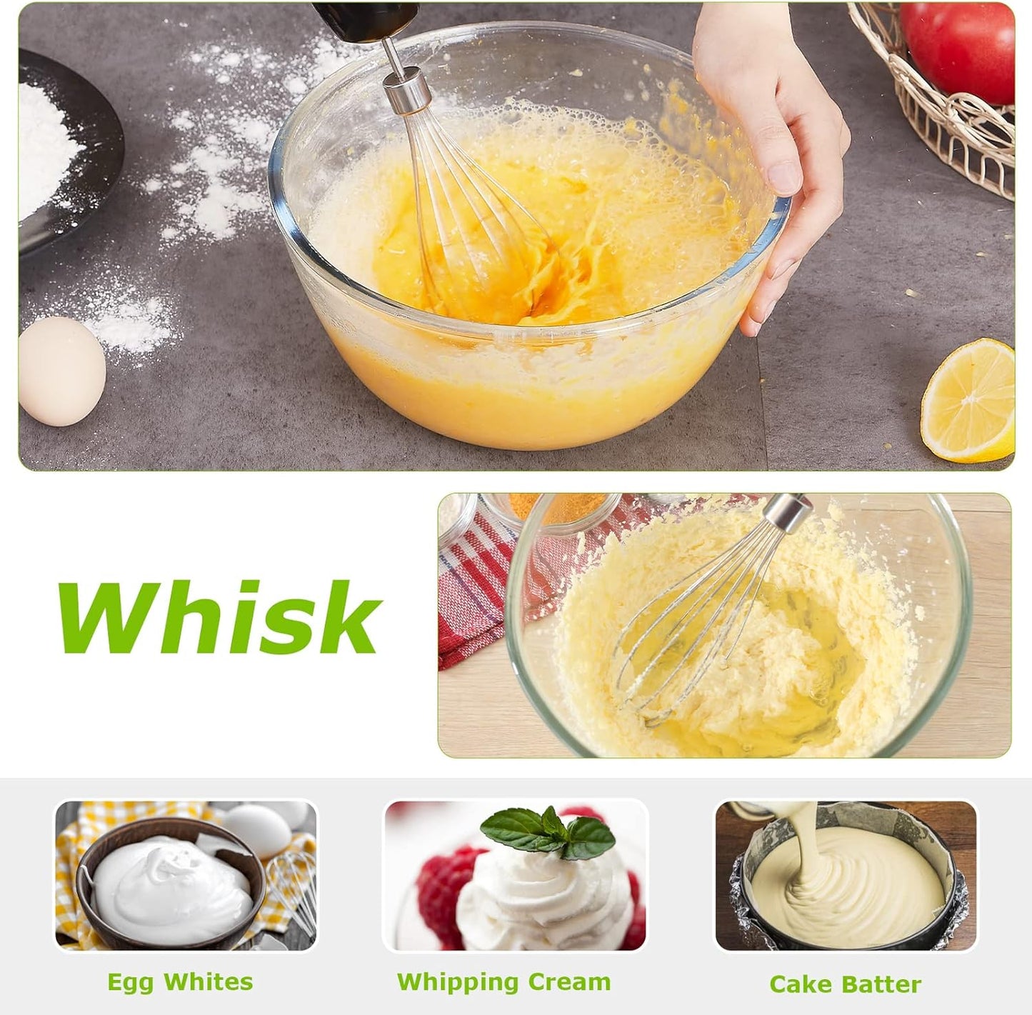 Immersion Blender, 20 Variable Speeds & Turbo, 4-In-1 Stainless Steel Handheld Blender Stick Mixer with Egg Whisk, Beaker & Chopper Bowl, Bpa-Free - Zayd’s Department Store