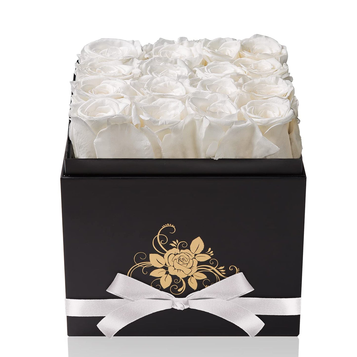 Luxury Preserved Roses in a Box, Gifts for Women (White) - Zayd’s Department Store