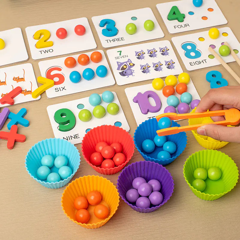 Montessori Math Clip Beads Educational Puzzle Toys - Zayd’s Department Store