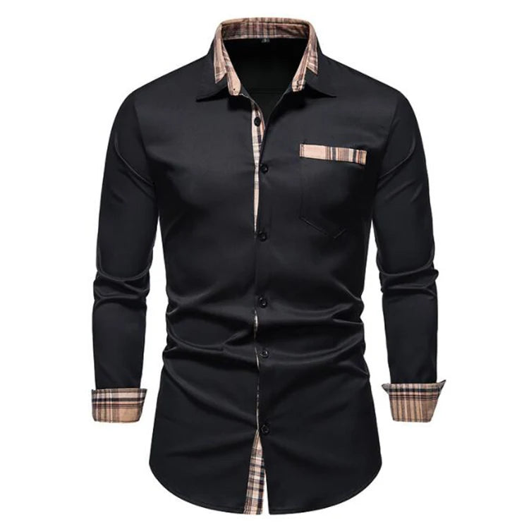 Slim Fit Long Sleeve White Button Up Shirt - Zayd’s Department Store