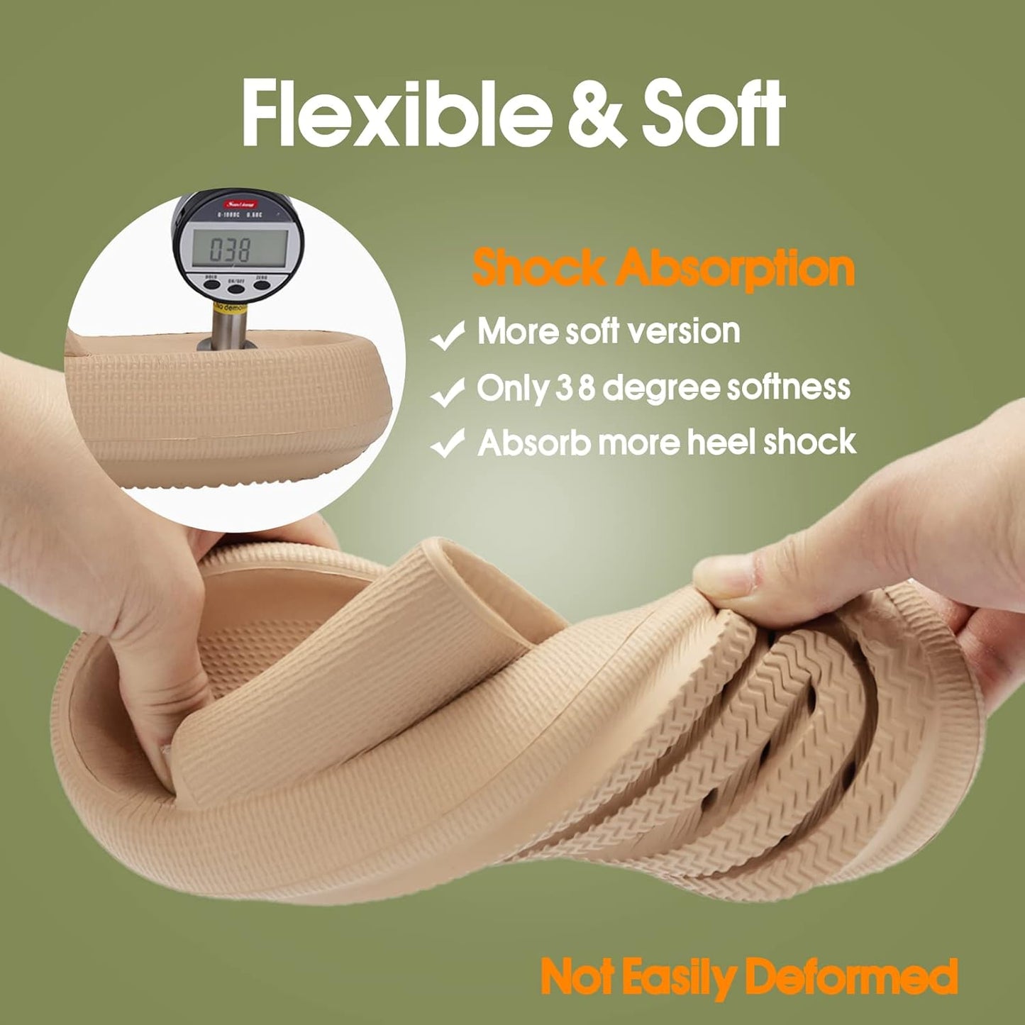 Cloud Slides Pillow Slippers for Women and Men | Shower Slippers Bathroom Sandals | Ultra Soft | Cushioned Thick Sole | Indoor & Outdoor - Zayd’s Department Store