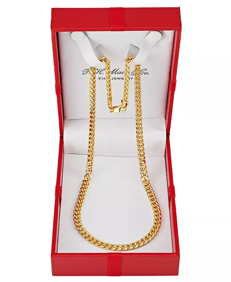 Italian Miami Cuban Link 20" Chain Necklace (6Mm) in 10K Gold - Zayd’s Department Store