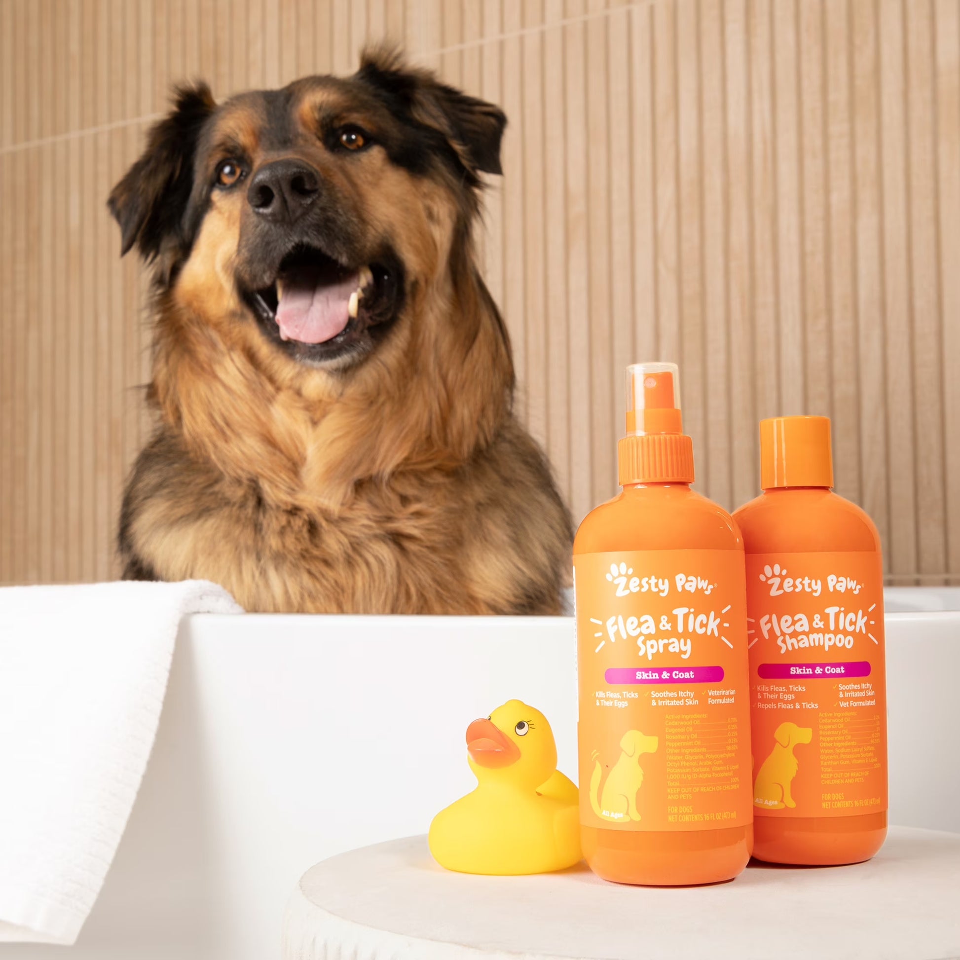 Flea and Tick Shampoo for Dogs, 16 Oz