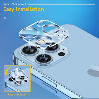 Camera Protector for Iphone 17 16 15 Pro Max Iphone 15 12 13 14 Pro Lentes Iphone 15 Pro Cristal Camara Iphone 16 Lens Cover for Iphone 14 Pro Max Camera Film Iphone15 Pro Lens Protection for Iphone 15 Accessories