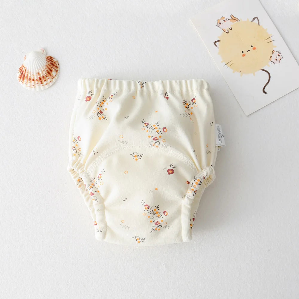 Cute Baby Waterproof Reusable Training Pants Cotton Baby Diaper Infant Shorts Nappies Panties Nappy Changing Underwear Cloth New