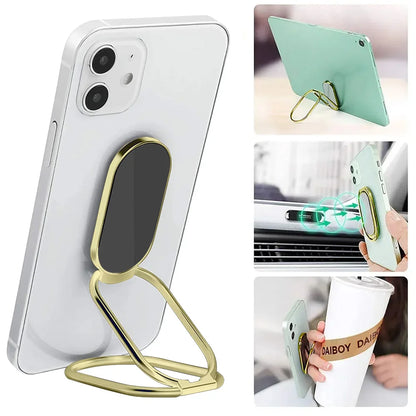 Ring Holder Multifunctional Rotatable Metal Folding Mobile Phone Holder Lazy Back Sticker Ring Buckle Holder Mobile Phone Tablet