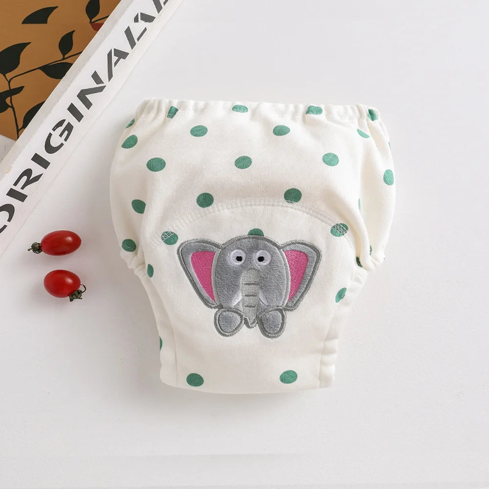 Cute Baby Waterproof Reusable Training Pants Cotton Baby Diaper Infant Shorts Nappies Panties Nappy Changing Underwear Cloth New
