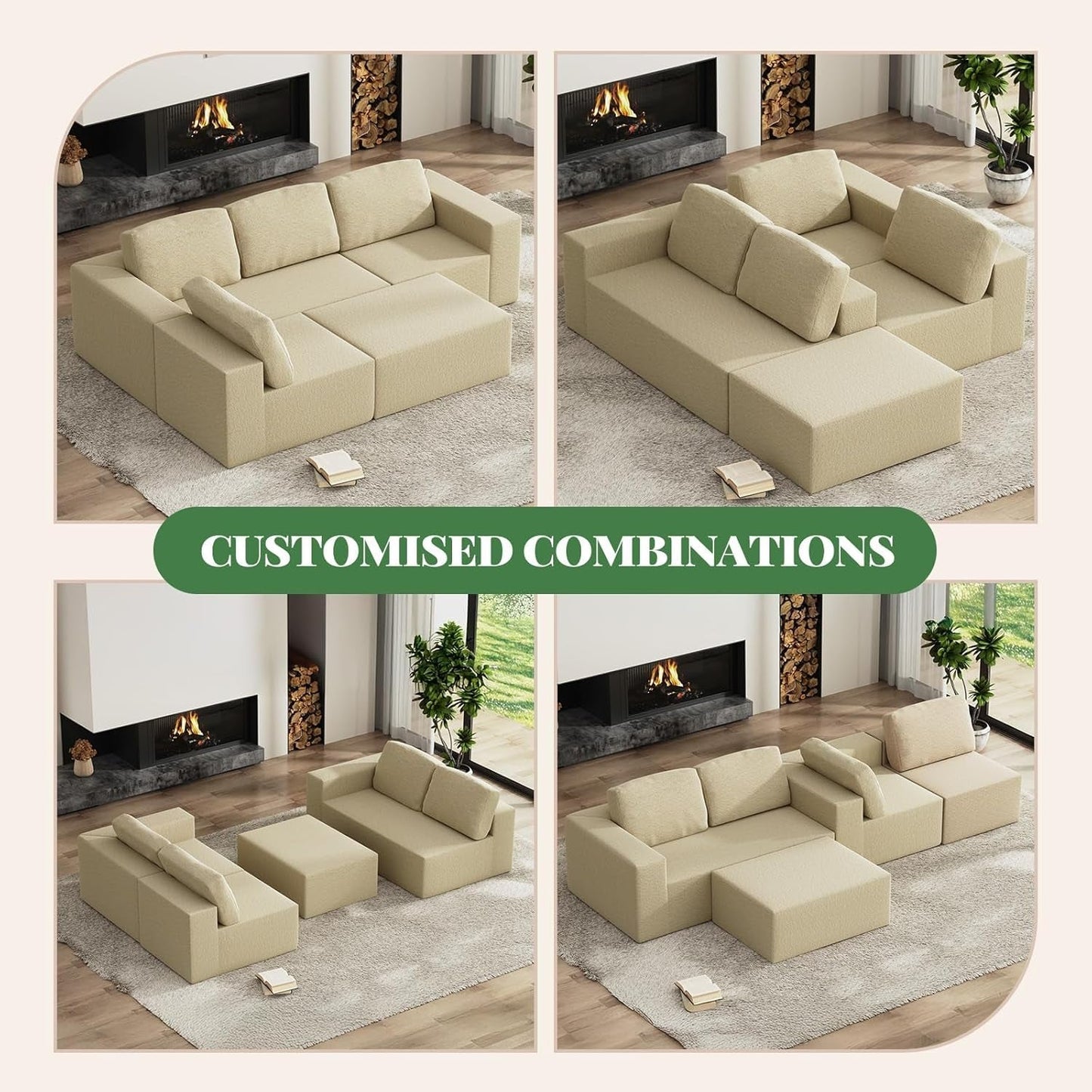 Modular L Shaped Sectional Sof