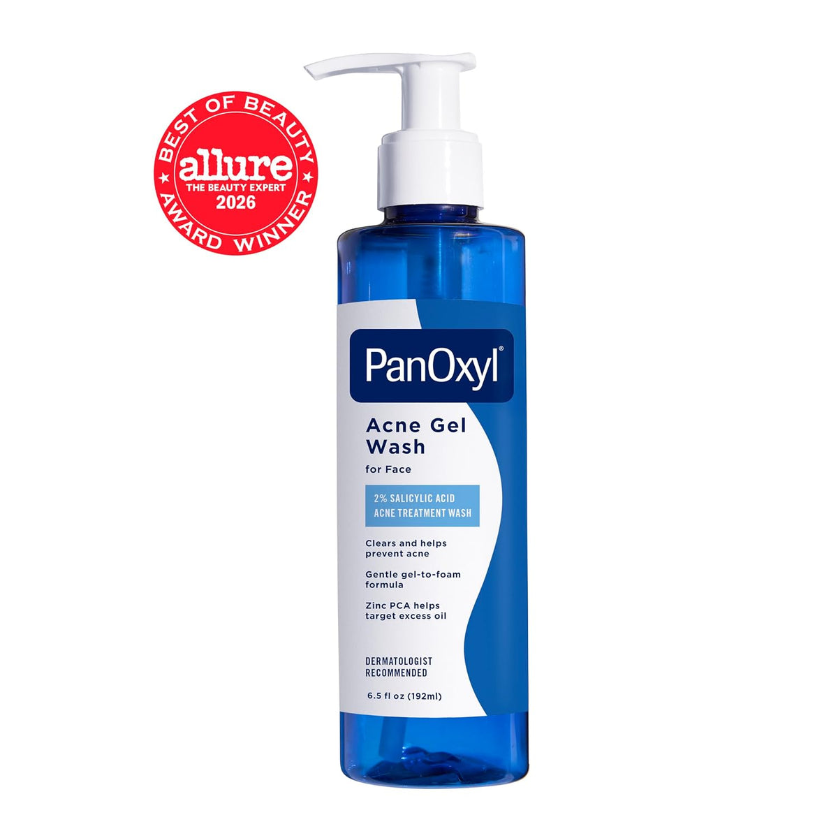 Acne Gel Wash, 2% Salicylic Acid, for Face, 6.5 Fl Oz