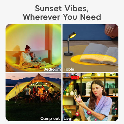 LED Sunset Lamp - Sunset Lights Night Lights LED Projector Floor Lamp Atmosphere