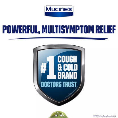Mucinex All-In-One & Nightshift Kickstart Liquid Cold & Flu Treatment - 12 Fl Oz: 2-Pack, with Acetaminophen